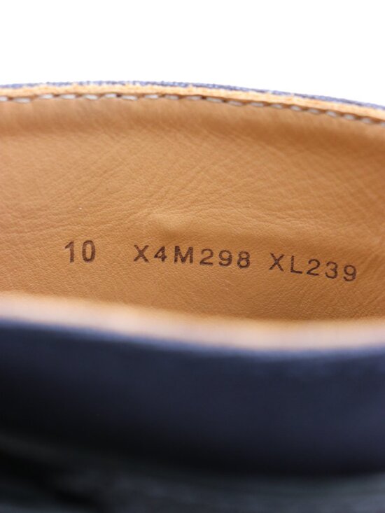 Emporio Armani Combat Boots Men\'s UK 10 / US 11 Navy Blue Buckle Ankle XL239 main image 8